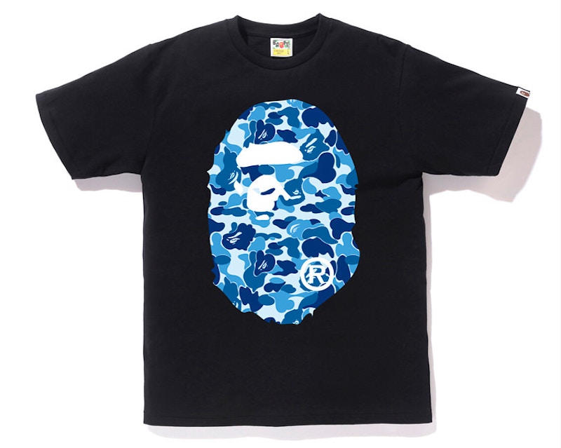 BAPE ABC Big Ape Head Tee Black/Blue