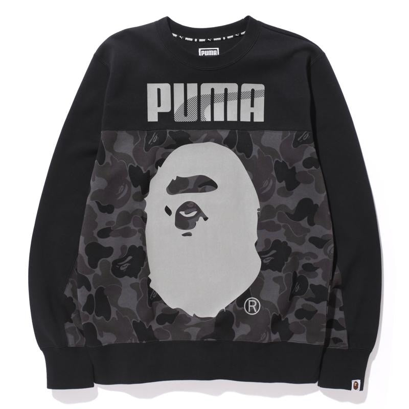 BAPE X Puma ABC Camo Crewneck Sweatshirt Black