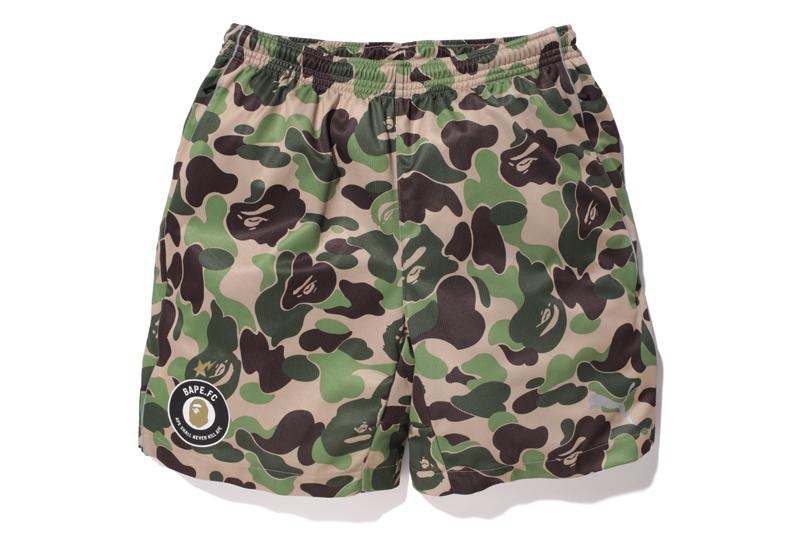 BAPE X Puma ABC Camo FC Replica Shorts Green