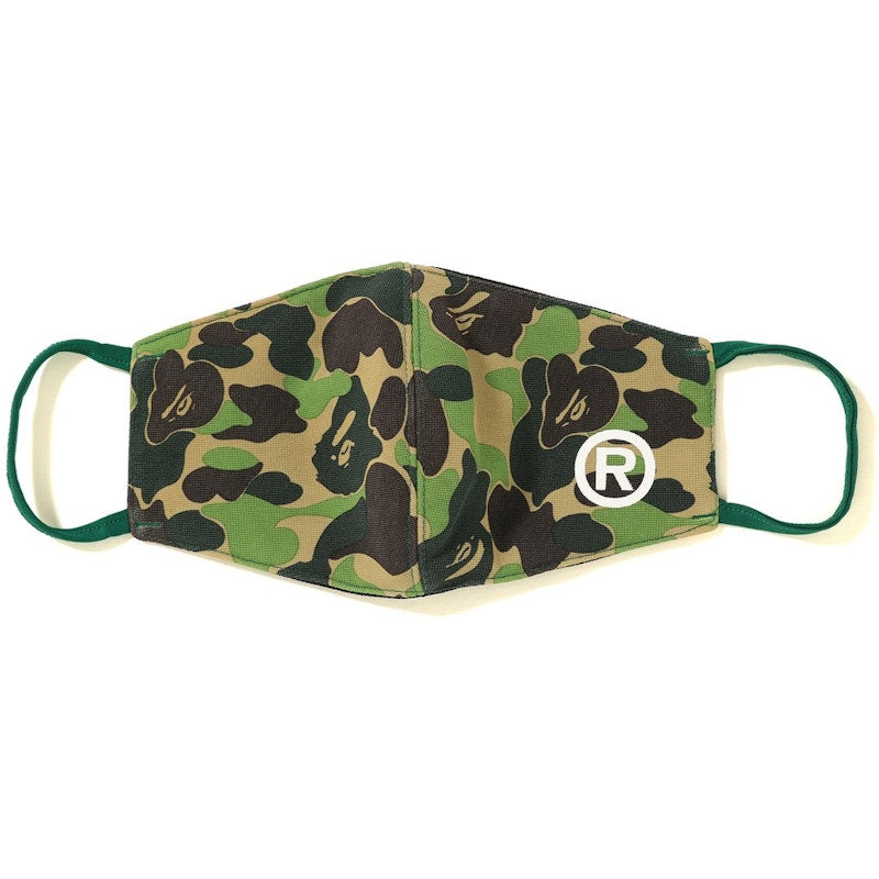 BAPE ABC Camo Face Mask Green