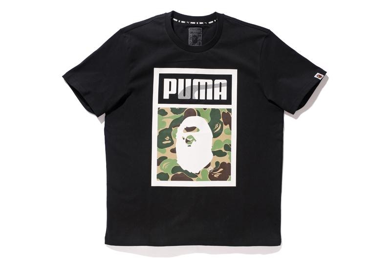 BAPE X Puma ABC Camo Logo Tee Black