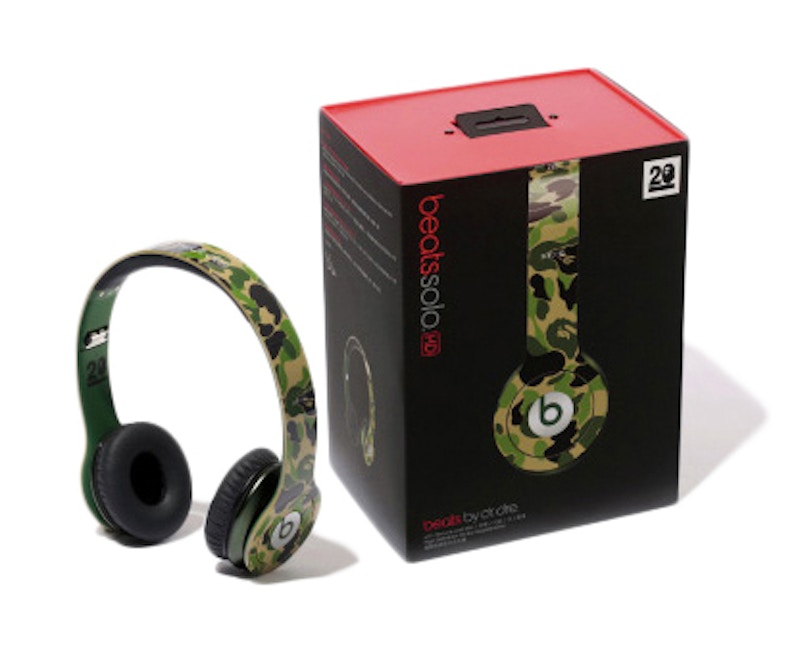 BAPE X Beats By Dre ABC Camo NW20 Beats Solo Headphones Green