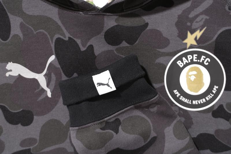 BAPE X Puma ABC Camo Pullover Hoodie Black