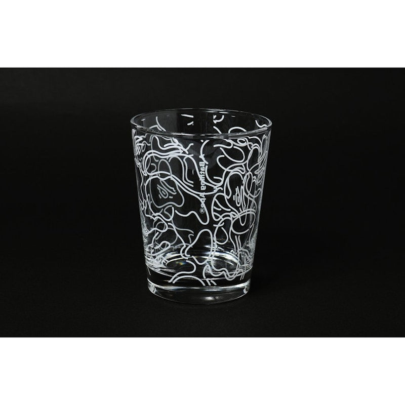 BAPE ABC Neon Glass Cups Clear