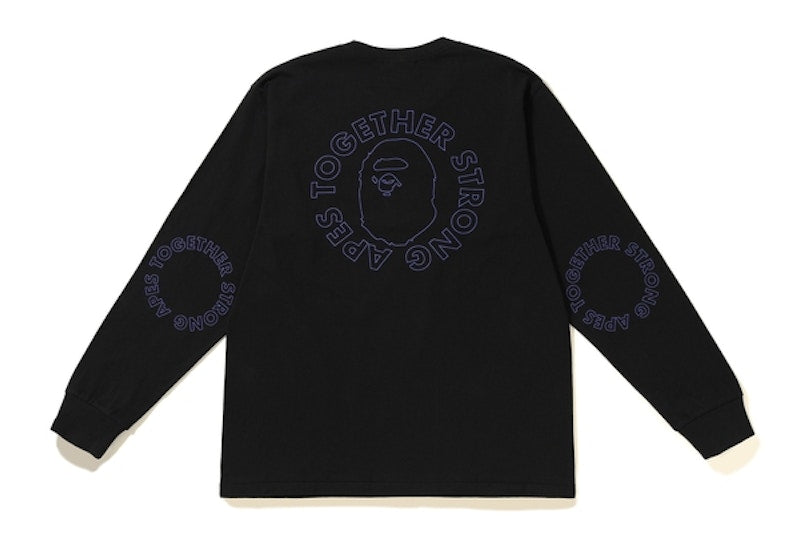 BAPE ATS Circle LS Tee Black