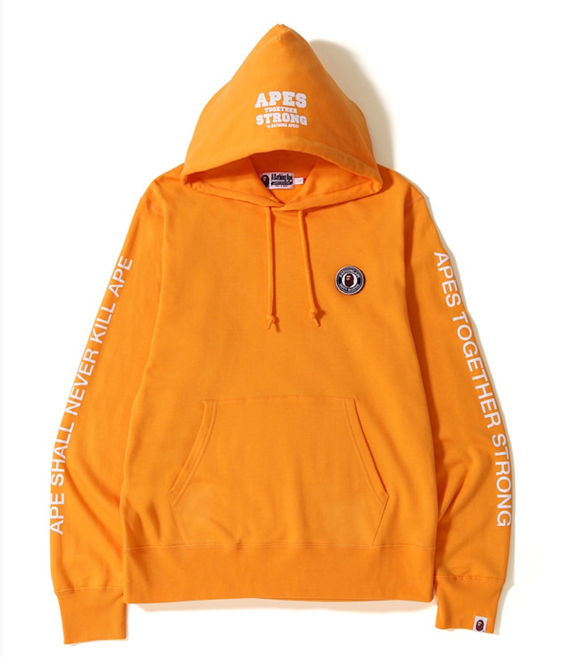 BAPE ATS Pullover Hoodie Orange