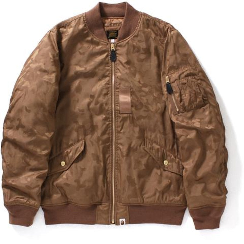 BAPE Abc Camo Jacquard Bomber Jacket Jacket Brown