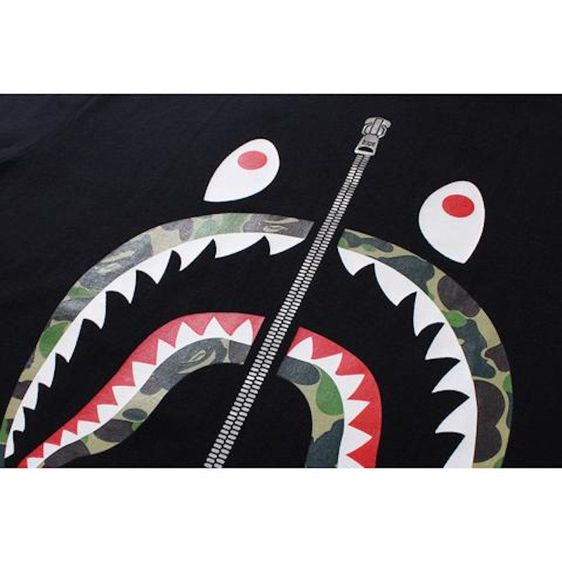 BAPE Abc Camo Shark Tee Tee (Ladies) Black/Green