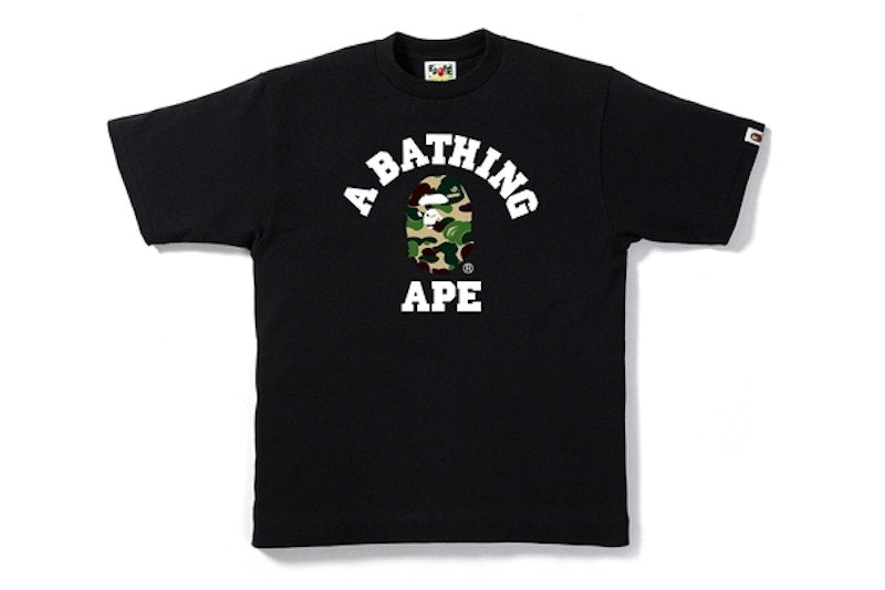 BAPE ABC College Tee Black/Olive