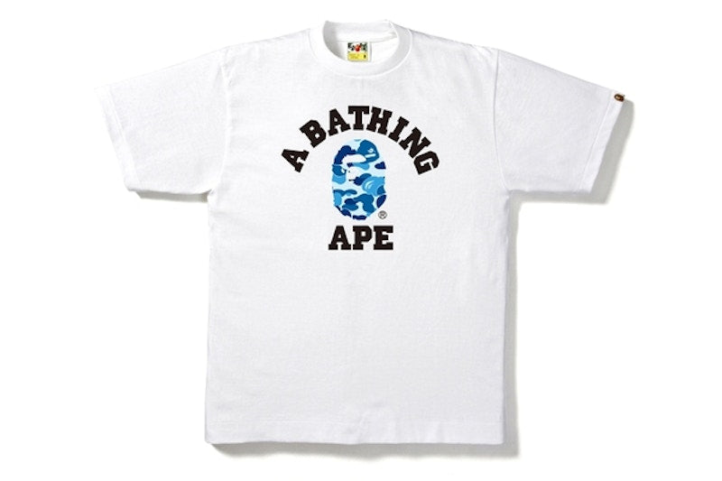 BAPE ABC College Tee White/Blue