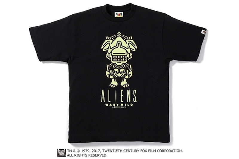 BAPE Alienaliens Alien Queen Tee Black