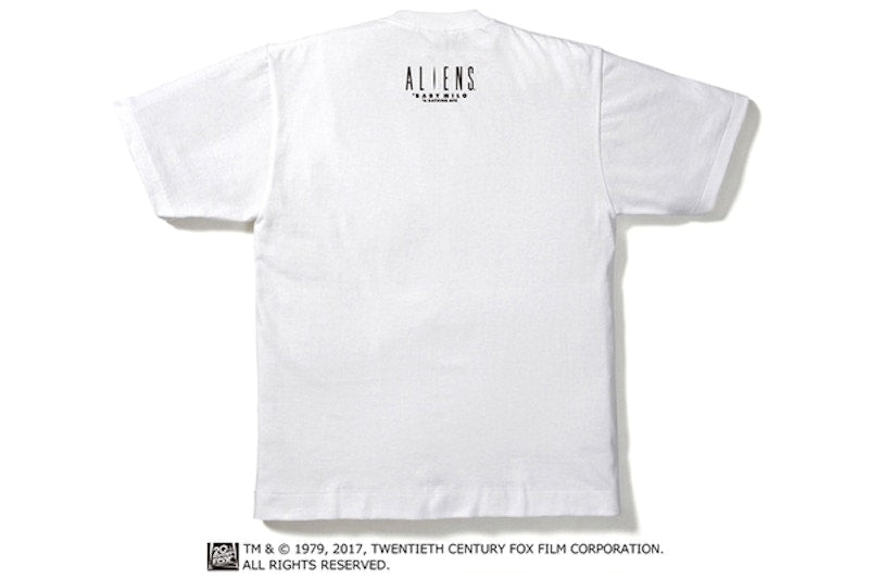 BAPE Alienaliens Milo & Alien Queen Tee White