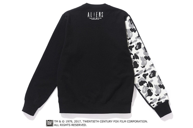 BAPE Alienmilo & Alien Queen Crewneck Black