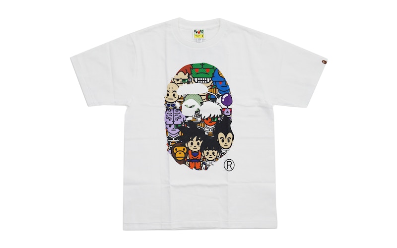 BAPE Dragon Ball Z All Star Apehead Tee White