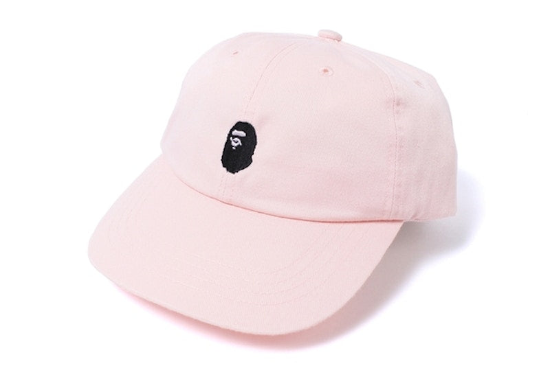 BAPE Ape Head Embroidery Panel Cap Pink/Black