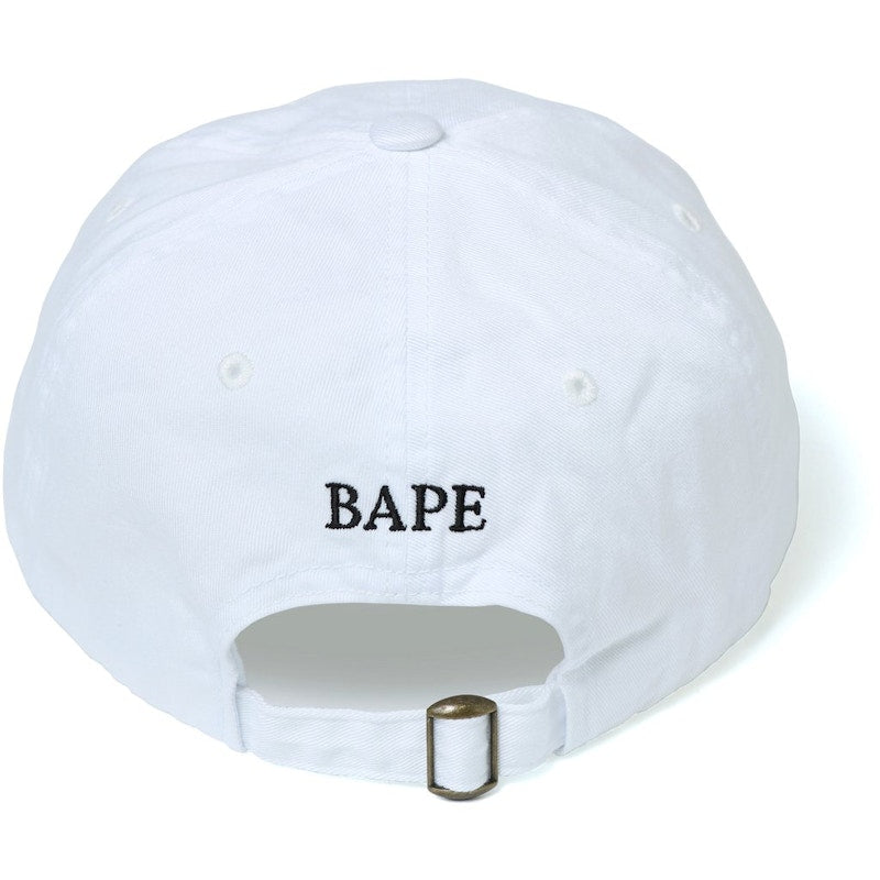 BAPE Ape Head Embroidery Panel Cap White