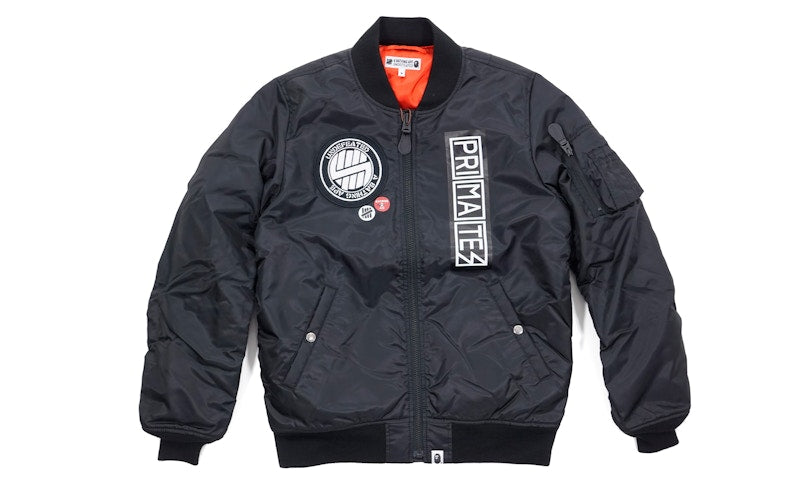 BAPE Applique MA1 Bomber Jacket Black