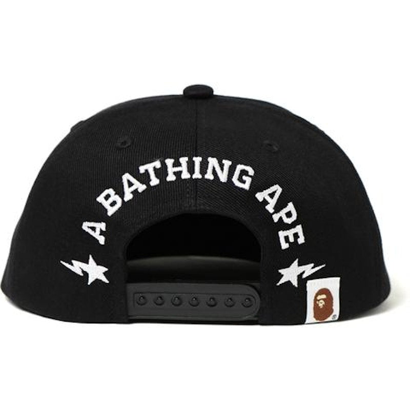 BAPE Ats Snap Back Cap A Bathing Ape Ape Black