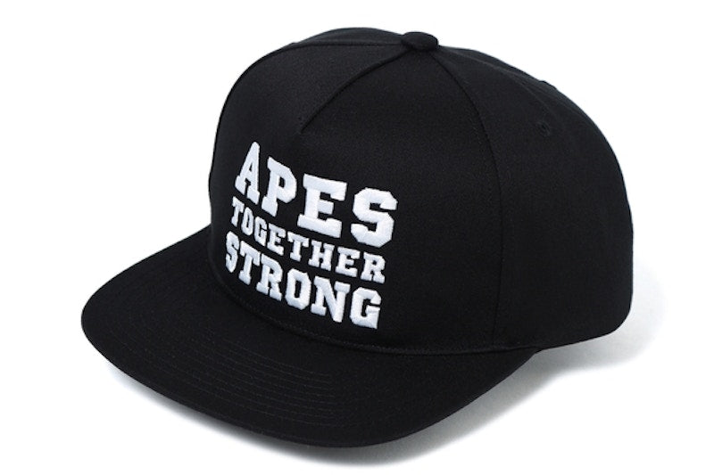 BAPE Ats Snap Back Cap Black