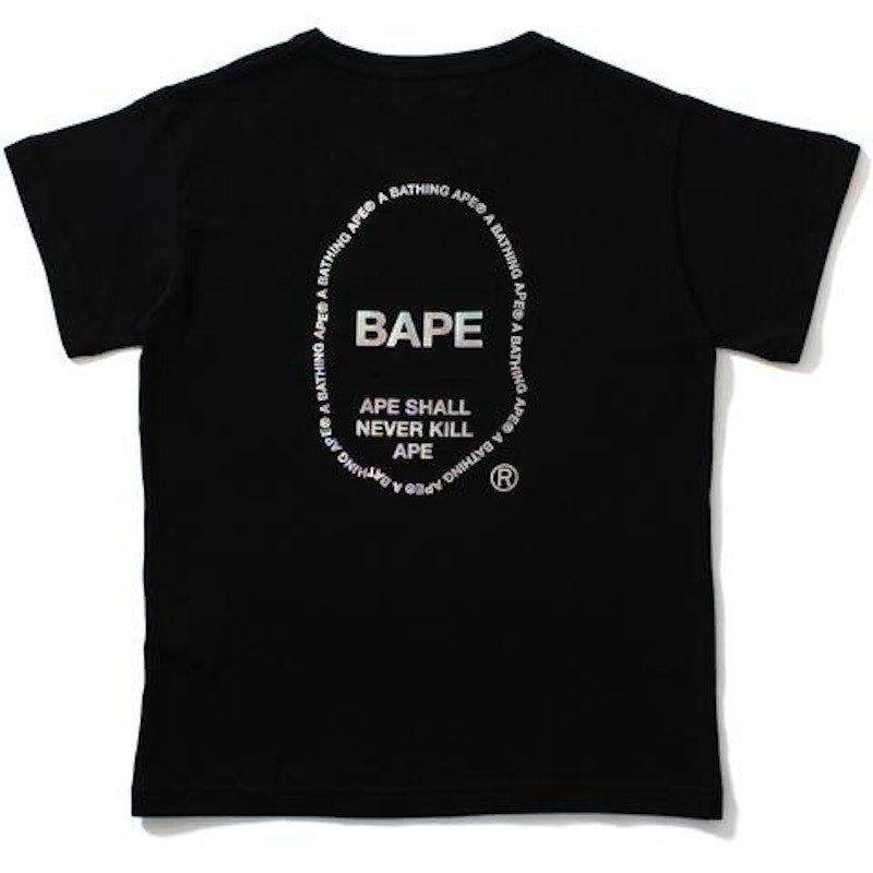 BAPE Aurora Ape Head Tee L Black