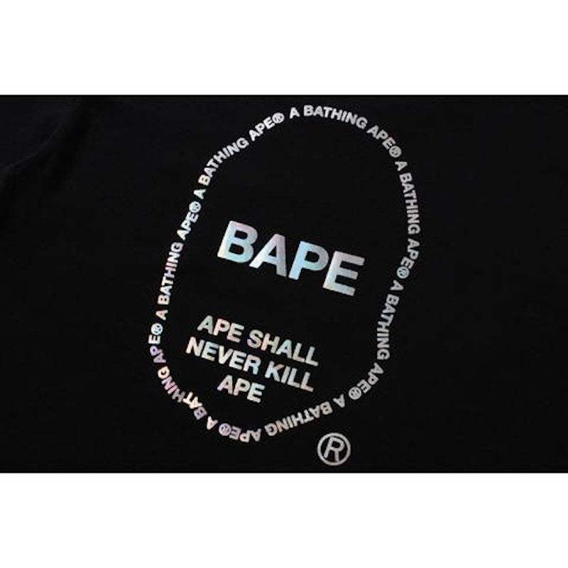 BAPE Aurora Ape Head Tee L Black