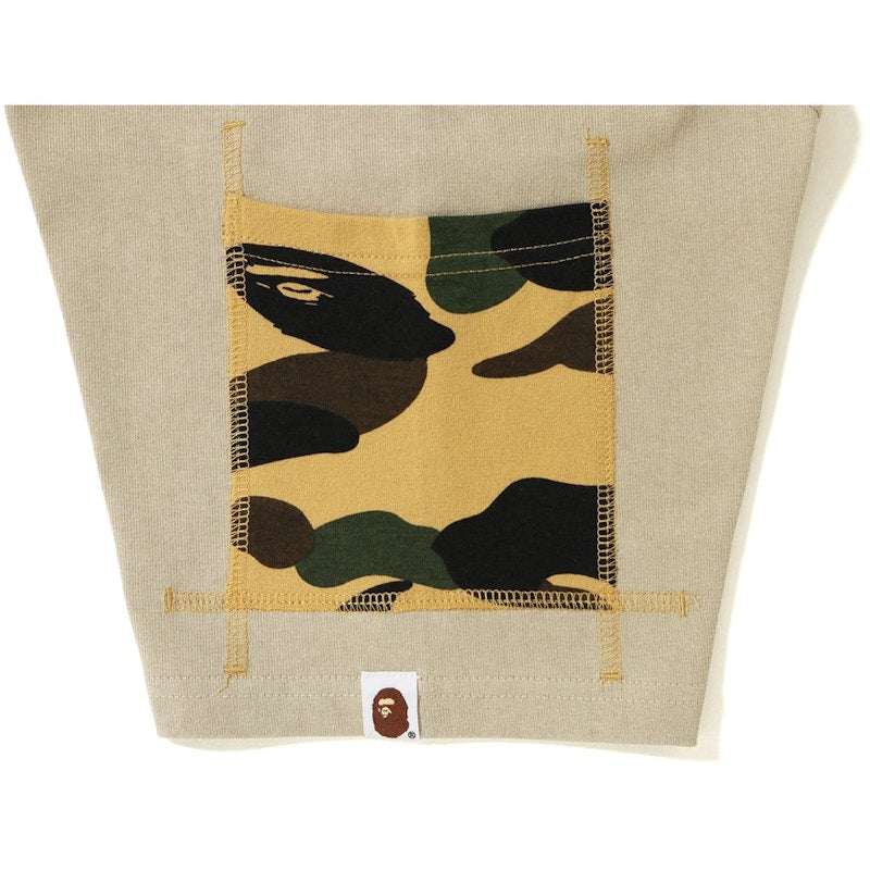 BAPE BAPE 1st Camo Sleeve Pocket Tee Beige