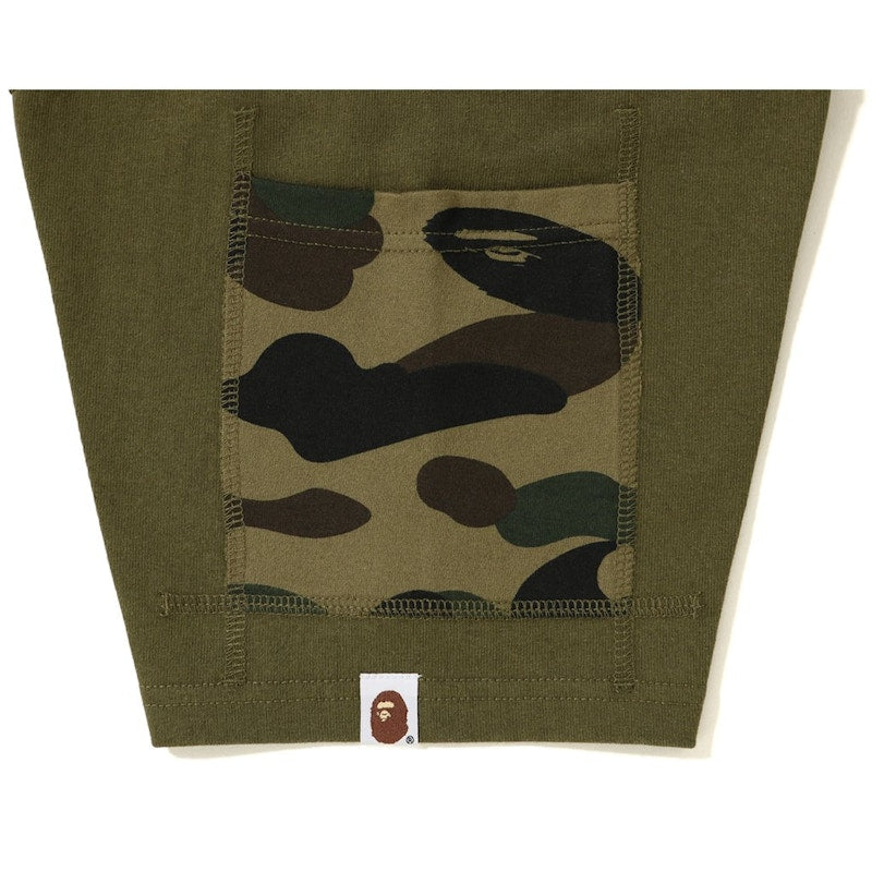 BAPE BAPE 1st Camo Sleeve Pocket Tee Olive