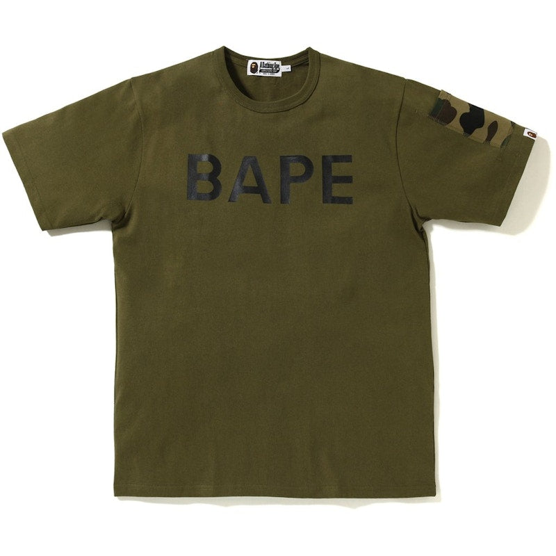 BAPE BAPE 1st Camo Sleeve Pocket Tee Olive