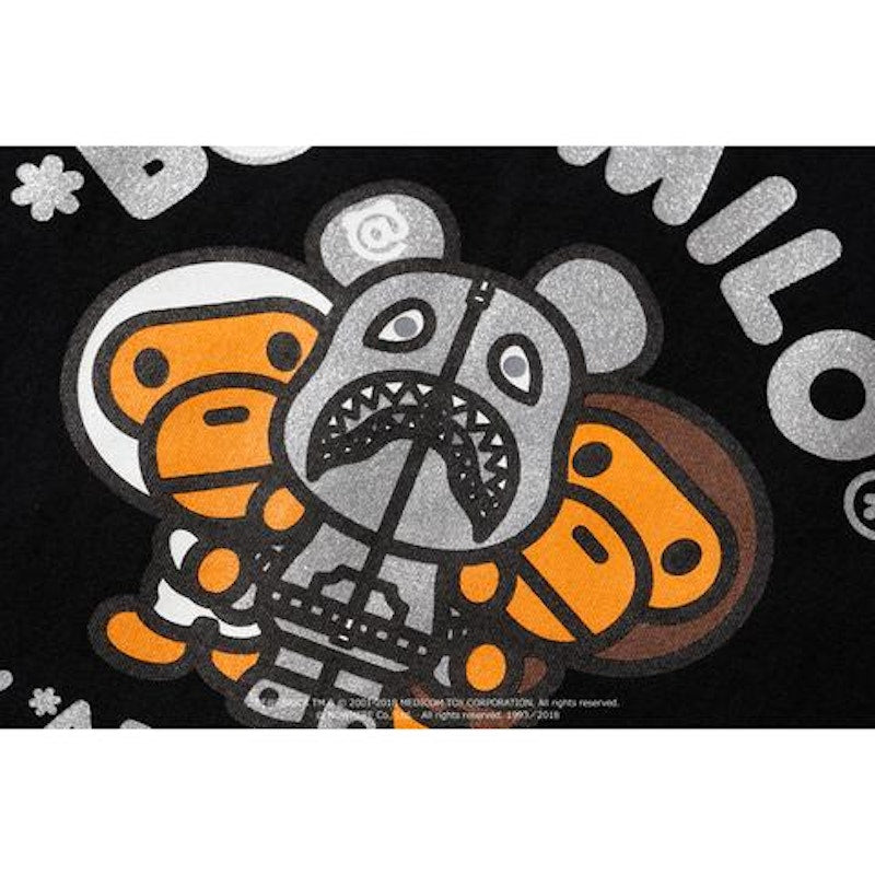 BAPE Baby Milo Bearbrick Shark Tee M (Medicom) Black