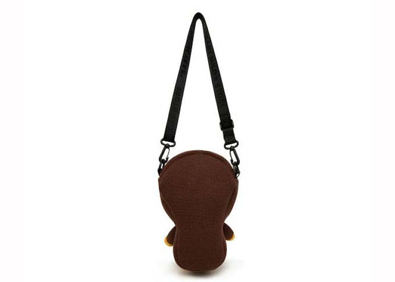 BAPE Baby Milo Plush Cross Bag Brown
