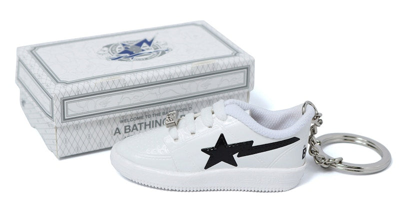 BAPE Bape Sta Keychain White
