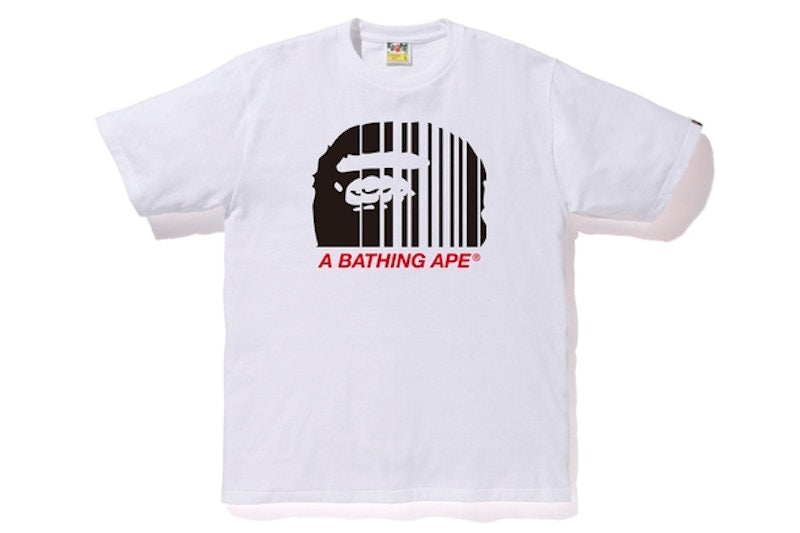 BAPE Bape Vertical Line Tee White