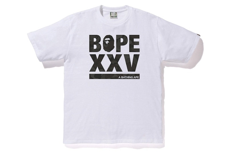 BAPE Bapexclusive Aoyama XXV Tee White
