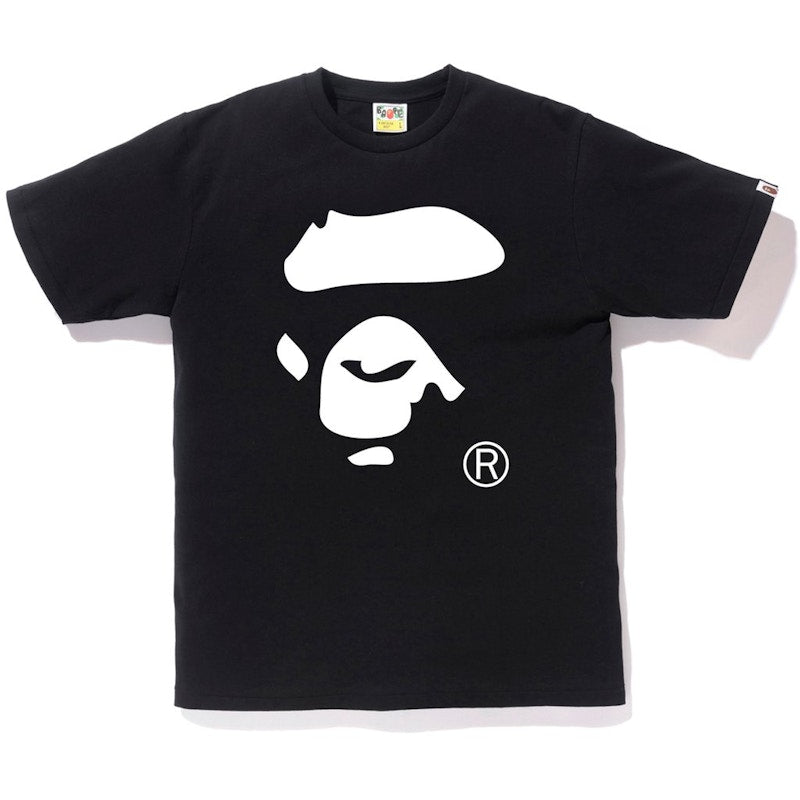 BAPE Bicolor Ape Face Tee Black/White