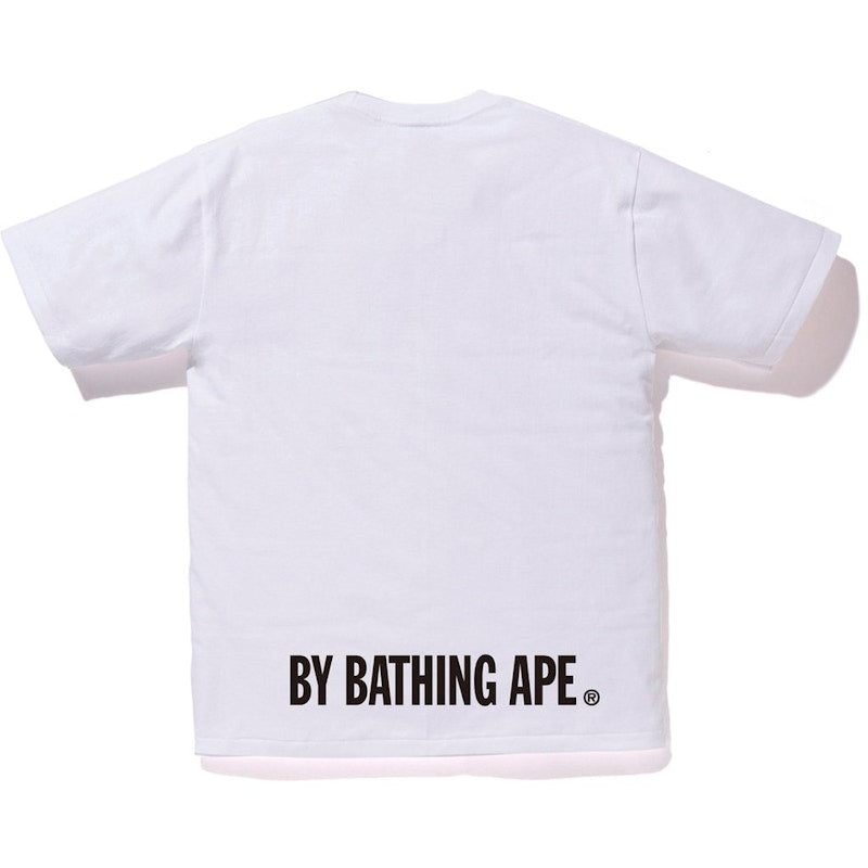BAPE Bicolor Ape Face Tee White/Black