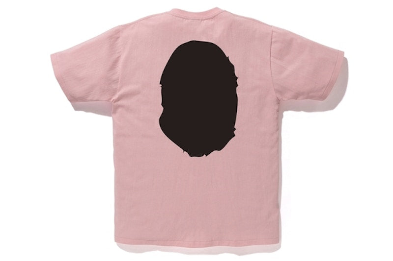 BAPE Bicolor Big Ape Head Tee Pink/Black