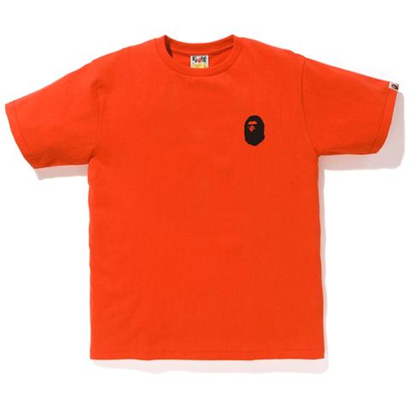 BAPE Bicolor Multi Logo Tee Orange/Black