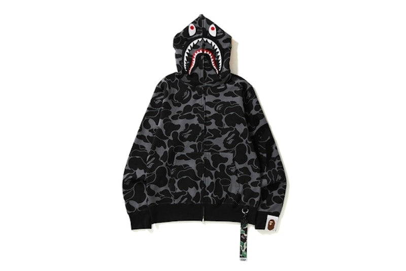 BAPE Big ABC Solid Camo Detachable Shark Black