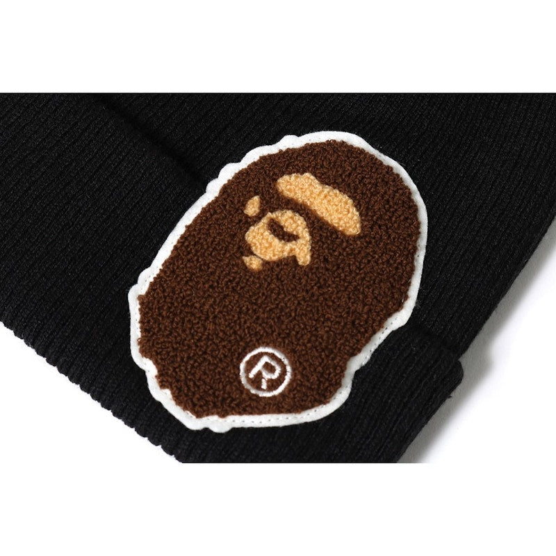 BAPE Big Ape Head Knit Cap Black