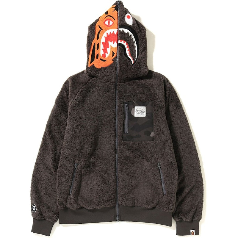 BAPE Boa Tiger Shark Hoodie Jacket Grey