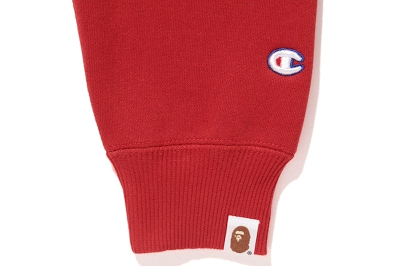 BAPE Championcollege Crewneck Red