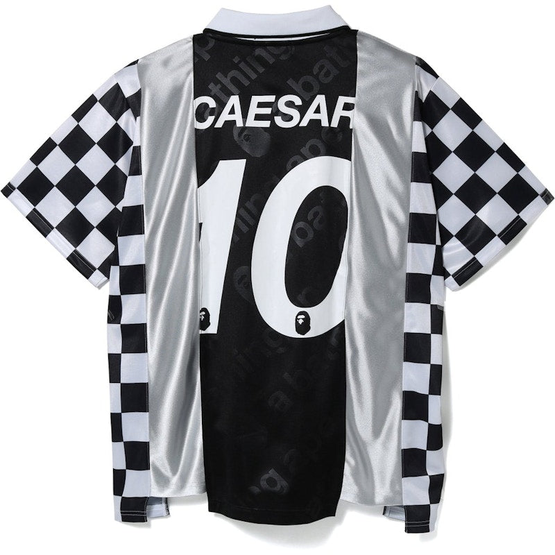 BAPE Checkered Game Jersey Black