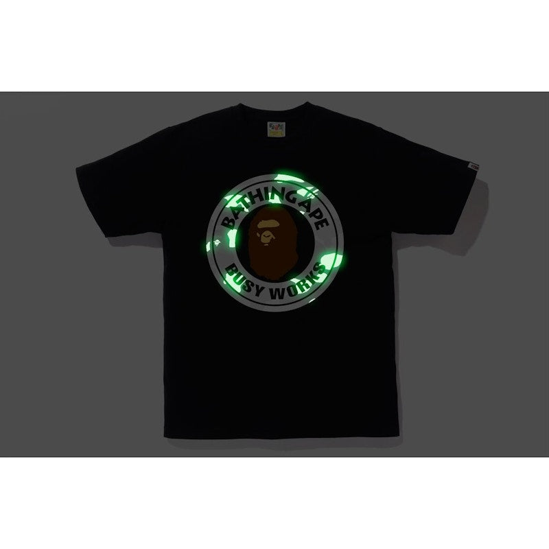BAPE City Camo Busy Works Tee Black/White