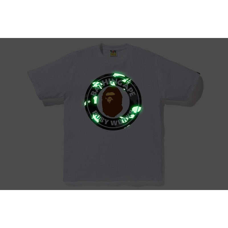 BAPE City Camo Busy Works Tee White/Black