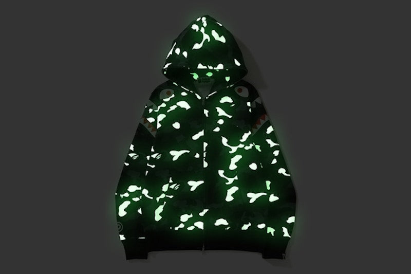 BAPE City Camo Double Shark Full Zip Hoodie Black
