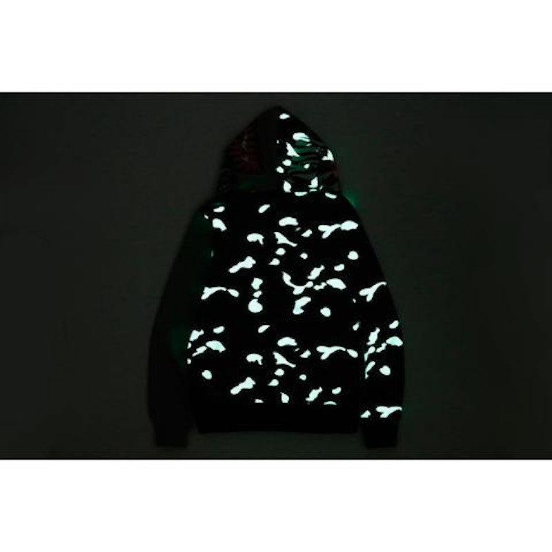 BAPE City Camo Tiger Shark Full Zip Hoodie Gray