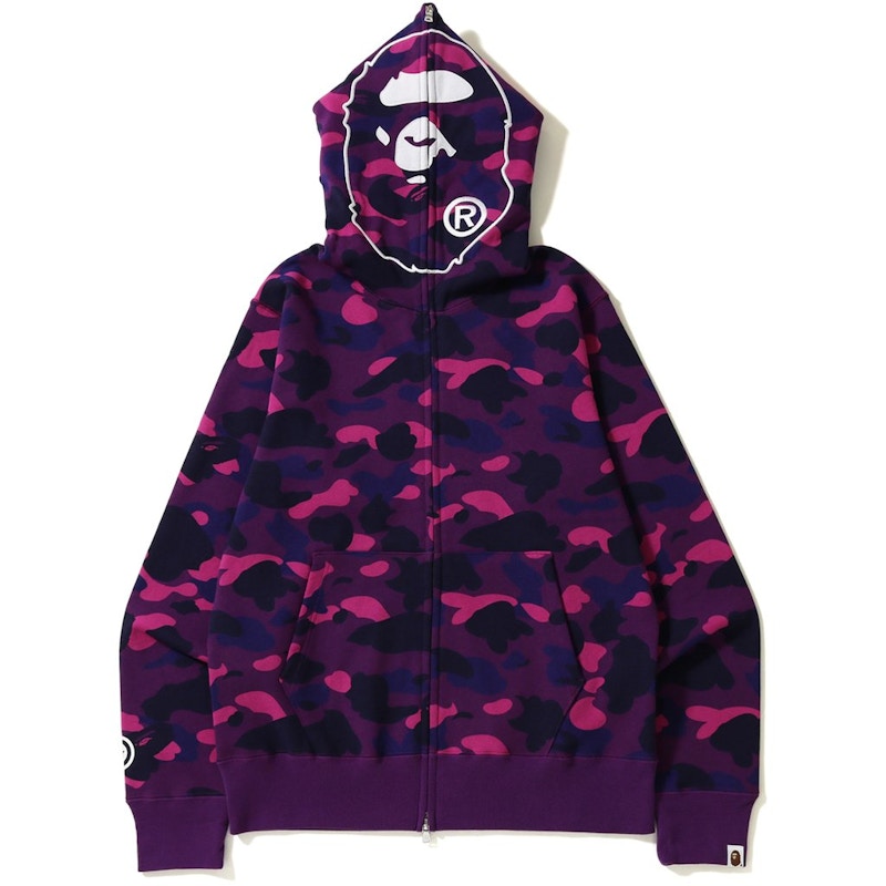 BAPE Color Camo 2nd Ape Hoodie Purple