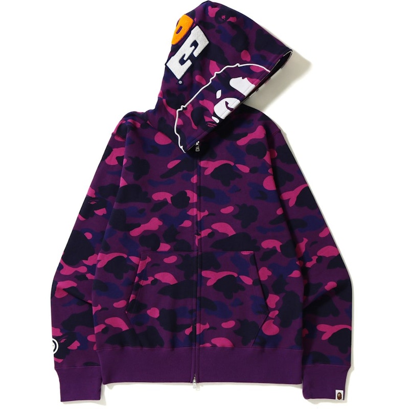 BAPE Color Camo 2nd Ape Hoodie Purple