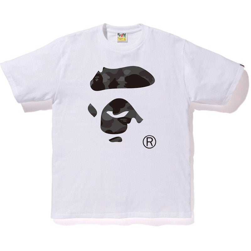 BAPE Color Camo Ape Face Tee White/Black