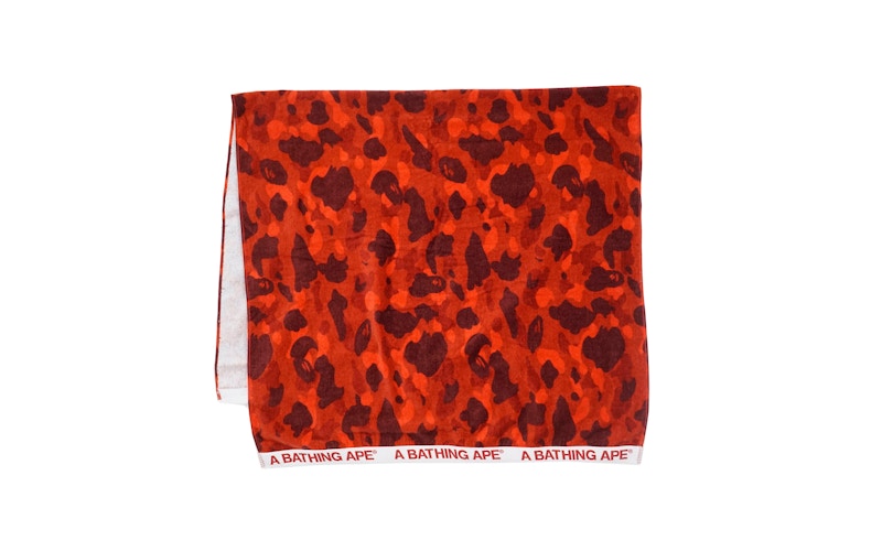 BAPE Color Camo Beach Towel Red